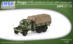 Praga V3S valník s plachtou (stavebnice JMPK)