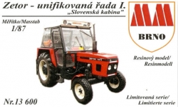 Zetor - unifikovaná řada I. 4x2 Slovenská kabina (stavebnice)