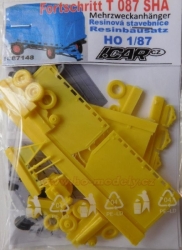 Přívěs za řezačku Fortschritt T087 SHA (stavebnice 1:87)
