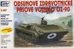Odsunové zdravotnické pásové vozidlo OZ-90 (stavebnice 1:87)