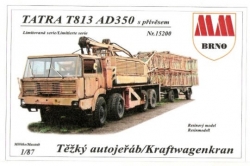 Tatra T 813 8 x 8 AD-350 těžký jeřáb s vlekem (stavebnice)