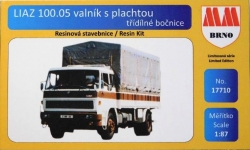 Liaz 100.05 valník s plachtou třídílné bočnice (stavebnice)