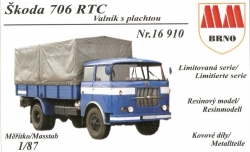 Škoda 706 RTC valník s plachtou (stavebnice)