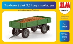 Traktorový vlek 3,5 tuny s nákladem (stavebnice)