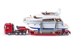 SIKU Super - Přeprava těžkého nákladu s jachtou, 1:87