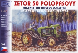 Zetor 50 Super polopásový (stavebnice 1:87)