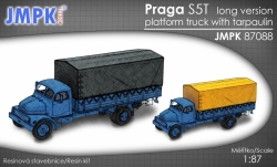 Praga S5T dlouhý valník s plachtou (stavebnice)