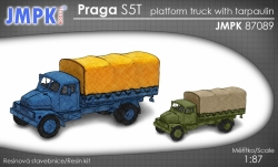 Praga S5T valník s plachtou  - stavebnice