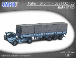 Tatra T 813 NT + BSS N.32 valník s plachtou - stavebnice