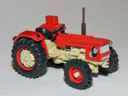 Zetor 3545 Traktor 4x4 bez kabiny červený (model)