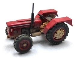 Zetor 3545 Traktor 4x4 bez kabiny červený (patina model)