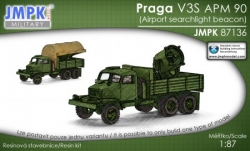 Praga V3S AMP 90 reflektor s plachtou - stavebnice