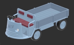 Bateriový vozík Stal 258 (3D tisk stavebnice)