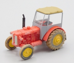 Zetor 50 Super s kabinou červený (prašná patina model)
