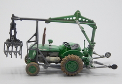 ZETOR 25K s nakladačem NH100 zelený patina (model)