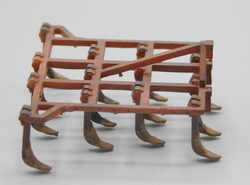 FORTSCHRITT B365A těžký kultivátor hnědý patina (3D tisk model)