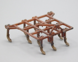 FORTSCHRITT B365A těžký kultivátor hnědý patina (3D tisk model)