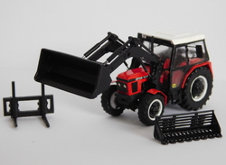 Zetor 7745 řada I. 4x4 s čelním nakladačem (model)