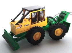 LKT 81 Turbo-Lesní kolový traktor žlutozelený (model)