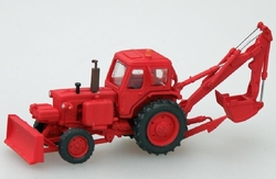 Belarus JuMZ EO-2621A traktorový bagr červený (model)