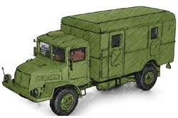 Tatra T 128 PAD štábní vůz (model)