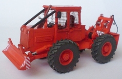 LKT 81 Turbo-Lesní kolový traktor černočervený (model)