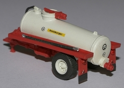HTS 30.27 Annaburger  jednoosý fekální přívěs bíločervený (model)