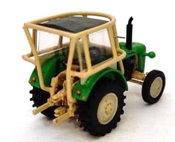 Zetor 50 Super s kabinou a ochranným rámem zelený (model)