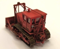 S100 Buldozer s vrchním vedením lana typ D červená (patina model)