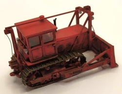 S100 Buldozer s vrchním vedením lana typ D červená (patina model)