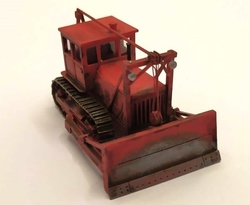 S100 Buldozer s vrchním vedením lana typ D červená (patina model)