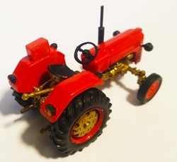 Zetor 3011 Traktor 4x2 bez kabiny červený (model)