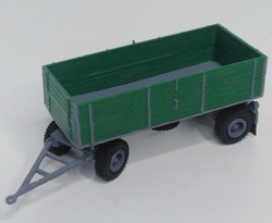BSS P701 S  agro  přívěs za traktor dvojité bočnice zelený (model)