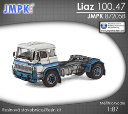 LIAZ 100.47 tahač návěsů s modrým pruhem (model)