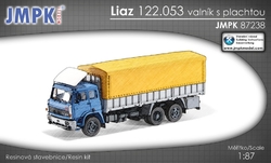 Liaz 122.053 valník s plachtou (stavebnice)