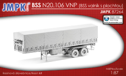 BSS N20.106 VNP návěs valník s plachtou (stavebnice)