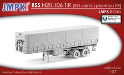 BSS N20.106 TIR návěs valník s plachtou (stavebnice)