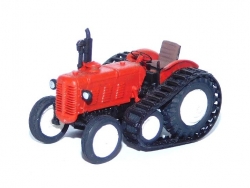 Zetor Super polopásový bez kabiny červený (model)