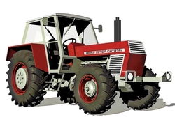 Zetor 12045 Crystal 4x4 UŘ II. červený (model)