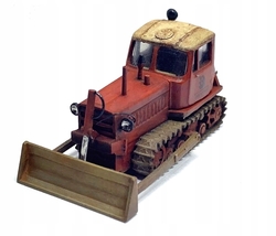 DT75 pásový buldozer (3D tisk stavebnice)