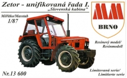 Zetor - unifikovaná řada I. traktor se Slovenskou kabinou 4x4 (stavebnice) 