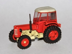 Zetor 4045 Traktor 4x4  s malou kabinou červený (model)