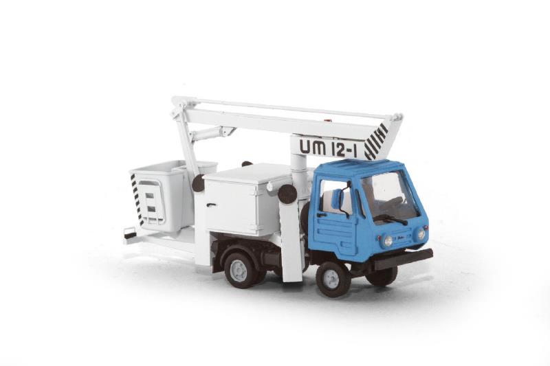 Pracovní plošina M25 UM 12 modrá (model 1:87)