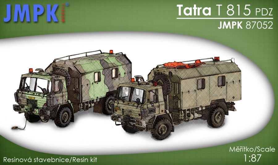 Tatra T 815 PDZ  PAD zelená - stavebnice