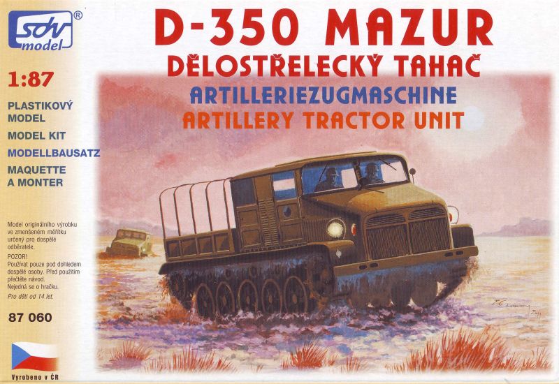 Dělostřelecký tahač D-350 Mazur (stavebnice)