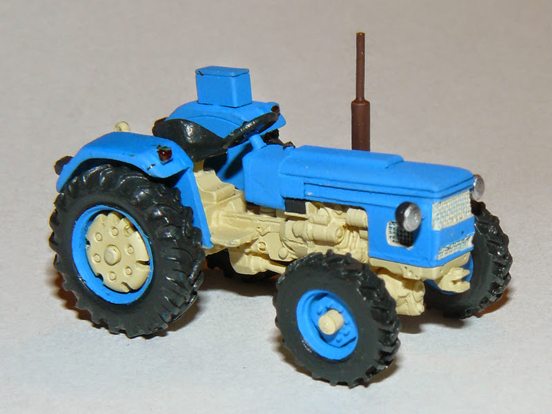Zetor 3545 Traktor 4x4 bez kabiny modrý (model)