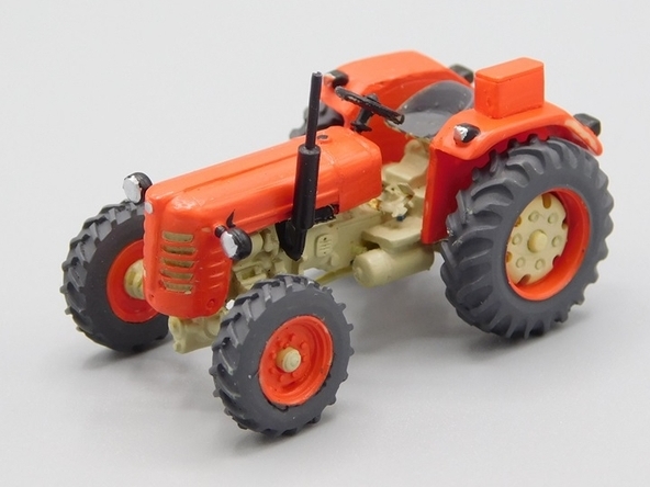 Zetor 3045 traktor 4x4 bez kabiny červený (model)