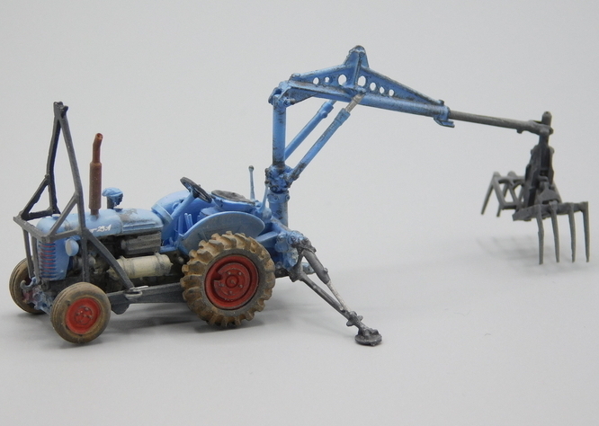 ZETOR 25K s nakladačem NH100 modrý patina pracovní verze (model)