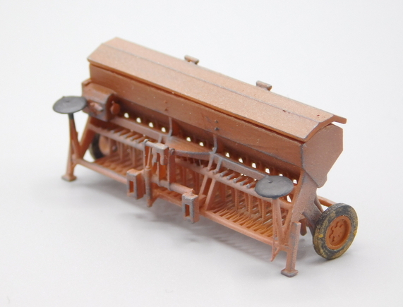 Fortschritt A202 secí stroj hnedý lehká patina (3D tisk model)