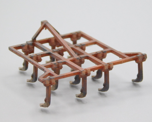 FORTSCHRITT B365A těžký kultivátor hnědý patina (3D tisk model)